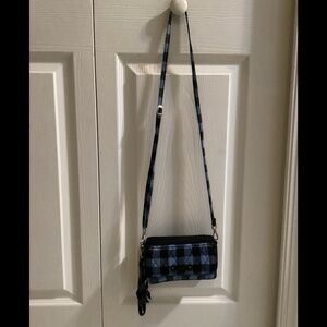 Vera Bradley Crossbody Wallet in Alpine Check
